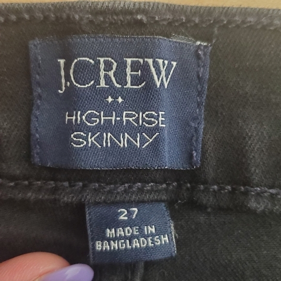 J. Crew Factory High-Rise Skinny Black Jean - Picture 9 of 12
